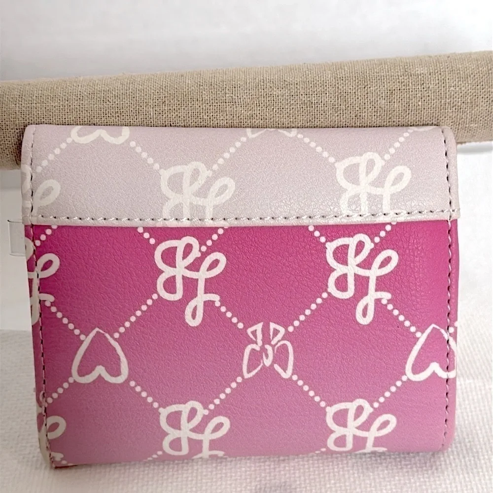 Betsey Johnson LUV BETSEY Flap Wallet -  Pretty Shades Of Pink EUC